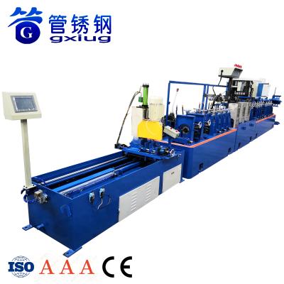 China Decorative Tube Grooved Stainless Steel Pipe Making Machine Tube Mill for sale