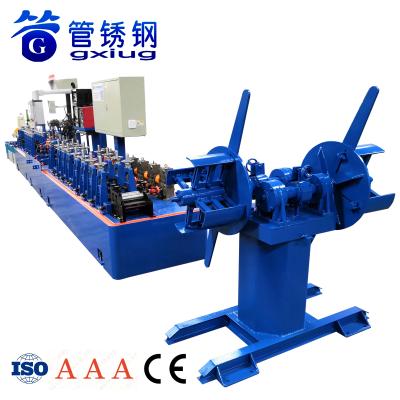 China High Speed ​​Stable Decorative Tube Production Line Machinery of Stainless Steel Pipe Making Machine Welded Tube Mechanics Making Supplier for sale