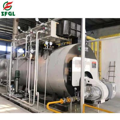 China High Effenciency WNSL 14MW Oil Gas Fired Hot Water Boiler For Food Industry Clothing Heating Manufacture for sale