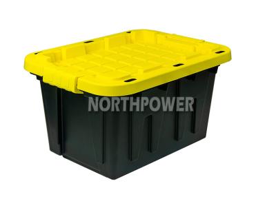 China Snap Fit Hard Top For Positive Tight Fit 12 Gallon Storage Tote Container Bin Heavy Duty Storage Box for sale