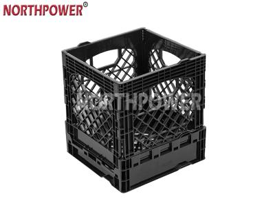 China UNBREAKABLE quality heavy duty collapsible collapsible 16 quart milk plastic crate for sale