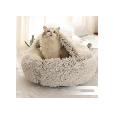 China Wholesale Fashionable High Quality Hot Round Cat Beds Soft For Pet Bed for sale