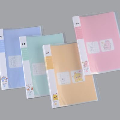 China Hot Sale Eco-friendly A4 Clear PP Pockets Show Book Document File Folder Office Stationery Folder for sale