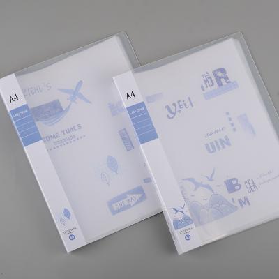 China High Quality Eco-friendly A4 Size Pocket Folder Office School Clear PP Plastic Document Display Book for sale