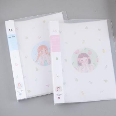 China A4 Eco-friendly Wholesale Cute Clear Size PP Display Book Document Holder Folder With Pocket 40 for sale