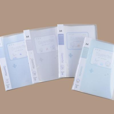 China Eco-Friendly Clear Folder 40 Pocket Book Presentation A4 Office Stationery PP Book for sale