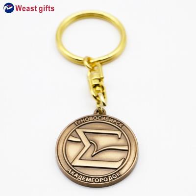 China Europe Promotional Gift And Key Engraved Couple Heart Custom MetalKeychain for sale