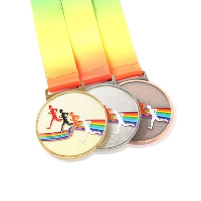 China 2022 Custom Zinc Alloy Metal Customize Design Your Own Medals Sports Marathon Running Custom Medal for sale