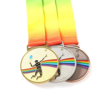 China Custom Medal/Weast Gold Silver Rose Gold Metal Soft Enamel Sports Marathon Custom Copper Zinc Alloy Medals for sale