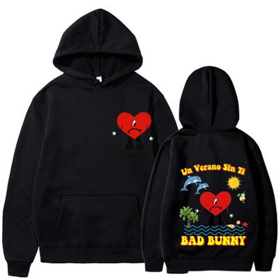 China Anti-Shrink Wholesale Hot Sale New Fall Winter Warm Hoodie Bad Bunny New Album Hoodie Unisex Hoodie for sale