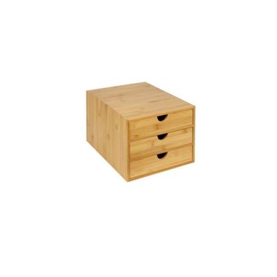 China Jewelry Sotrage Best Selling Bamboo Desktop Stationary Organizer Wooden Jewelry Box Drawer for sale