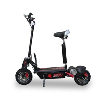 China China Men Dual Motor 60v 2400w Self Balancing Folding Moped Moped With 12 Inch Off Road Tires for sale