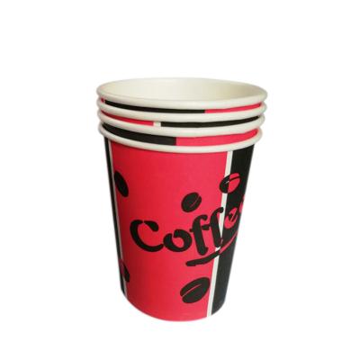 China Disposable custom single wall water cold drink and hot snack design export printed ice cream baking price coffee disposable paper cup for sale