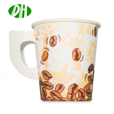 China Customized Recyclable Disposable Single Wall Hot Paper Cup Drink Coffee Disposable for sale