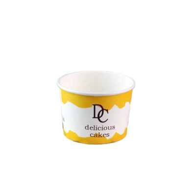 China Biodegradable Custom Printed Disposable Paper Ice Cream Cups for sale