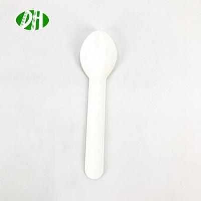 China Disposable Eco Friendly Tableware Food Grade Fork Wholesale Paper Knife Spoon Compostable Cutlery Natural White for sale