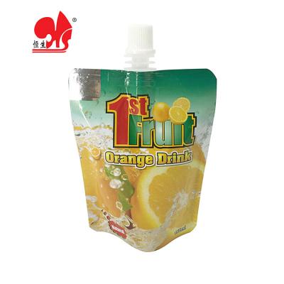 China High Quality Moisture Proof Juice Jelly Bag Low Price Custom Drinks Spout Pouch With Metallic Bottom for sale