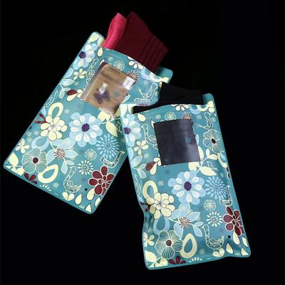 China Recyclable Creative Fancy Printed Reusable Underwear Bra Socks Plastic Packing Bag With Zipper for sale