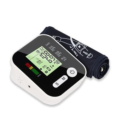 China Black and white arm sphygmomanometer automatic display voice emission sphygmomanometer blood pressure monitor for sale