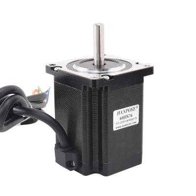 China Free Shipping Step Motor 24V 1.8 2.3N.M 4.0A Degree Nema24 Stepper Motor 60HS76 4 Lead For 3D Printer Accessories 60*60*76mm for sale