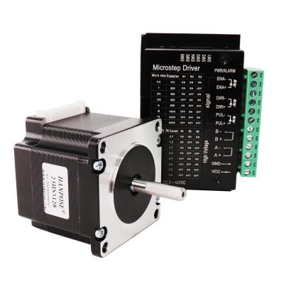 China nema23 cnc stepper motor kit 23HS5128 4 lead 101N.cm 57 stepper motor with TB6600 driver for 3D printer Monitor Equipment 57*57*51mm for sale