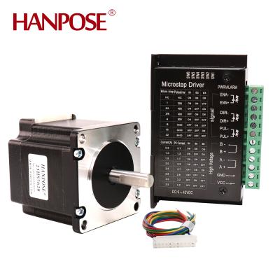 China 57 Motor 23HS5628 2.8A 126N.cm NEMA 23 Stepper Motor Driver TB6600 Nema23 CNC Stepper Motor Kit For CNC Milling 57*57*56mm for sale