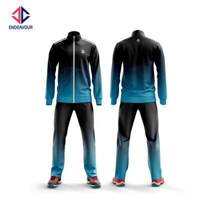 China High quality dry fit custom Anti-UV printing sportswear sublimation men designer tracksuit sweatsuit for sale for sale