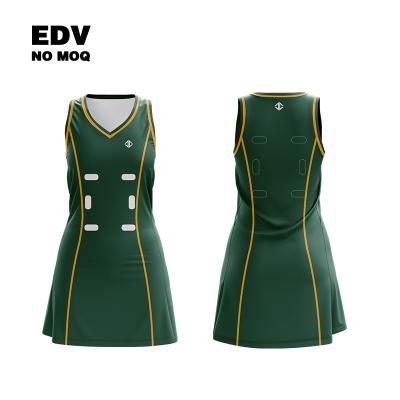 China Profession Sport Netball Dress Polyester Netball Dress Set Custom OEM for sale