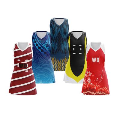 China OEM hot sale girls netball singlet netball dress netball uniform for sale