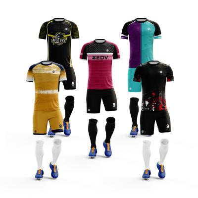 China Shirts & Unisex Quick Dry Tops Sublimation Soccer Jersey Soccer Wear Shirts for sale