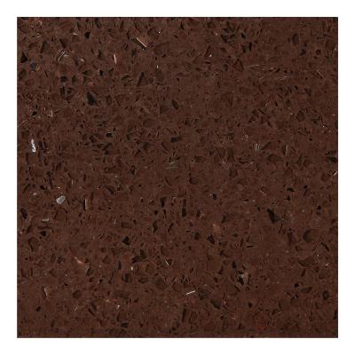 China Brown Modern Artificial Marble Stone Galaxy Quartz Veneer Quartz Glitter Countertops for sale