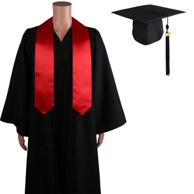 China School Customized High Quality Black College Graduation Graduation Hat And Gown For School for sale