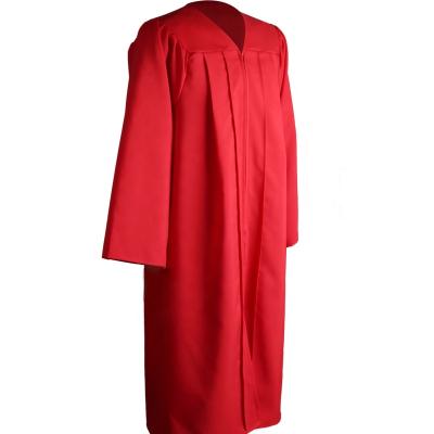 China Cheap Red Adult Custom Long Sleeve Graduation Gown Church Choir Long Dress For Halloween for sale