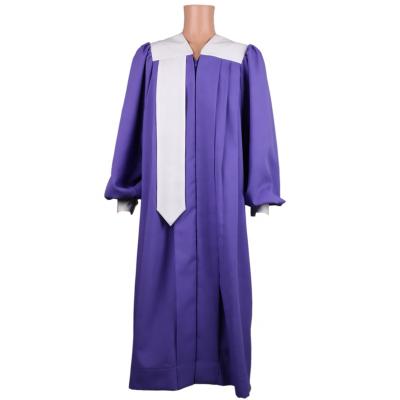 China 2019 New Design Church Church 2019 New Design Unisex Customized Colorful Unisex Carly Church Choir Modern Purple Maxi Dresses for sale