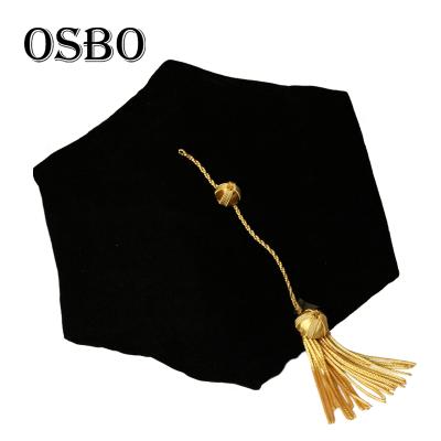 China Doctoral Graduation Gown Graduation Gown phd Gown Velvet Tam/Hats For College for sale