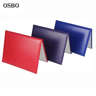 China Soft Leatherette / Leatherette Grain Material / PU / High Quality Paper Folded Leatherette Certificate A4 Diploma Cover for sale