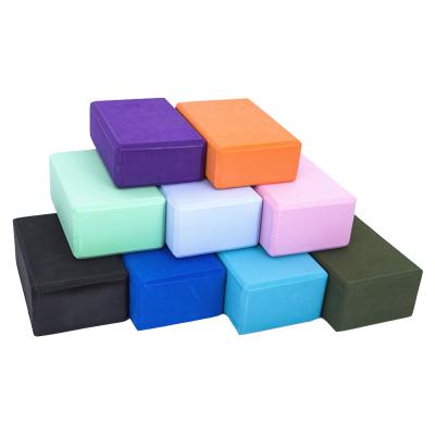 China Custom Yoga Exercise Wholesale High Density EVA Foam Logo Yoga Block and Bricks for Yoga for sale