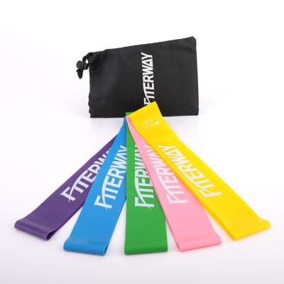 China Stretching Custom Printed Mini Small Resistance Loop Band Set for sale