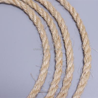 China Natural Fishing Net 100% Jute Twisted Rope 1mm~50mm Sisal Packing Rope for sale