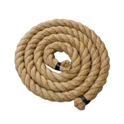 China Hot Sales 100% Natural 10mm Twisted Jute Sisal Rope DIY Decoration Material Fishing Net Rope 4mm 6mm 8mm for sale