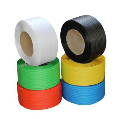 China Wear Resistant / Good Plasticity / High Breaking Strength CHIMIAO 12mm Printed Tape Cardboard Plastic Binding Packing Belt PP Strap for sale