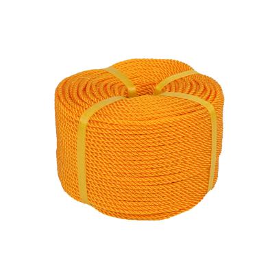 China Durable Lots Of Professional Wholesale Art Flat Braided 3 Strands PP Plastic Wrapping Rope for sale