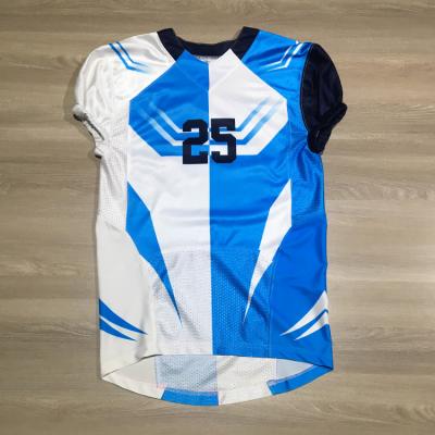 China Sublimation American Football Jersey Antibacterial Gradient Color Custom Youth American Football Uniforms for sale