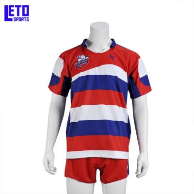 China High End Cheap Antibacterial Fully Dye Copy No Brand Bulk Design Your Own Rugby Training Wear for sale