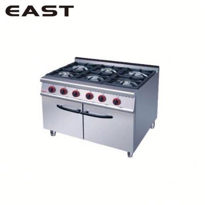 China Commercial 6 Burner Stainless Steel Gas Stove / Hydrogen Gas Stove / Cassette Commercial Gas Stove for sale