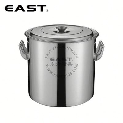 China Sustainable Stainless Steel Container Barrel Soup Pot Stock Pot Cooking Pot for sale