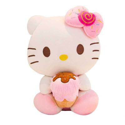 China Foreign Trade KT Cat Doll Cute Plush Toy Kitty Plush Doll 30CM Ice Cream Cake Girl's Rag Pillow Plush Hello Hello for sale