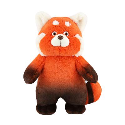 China Plush Rotating Youth Red Metamorphosis Surrounding Panda Raccoon Cartoon Plush Toy Doll 30CM High Quality for sale