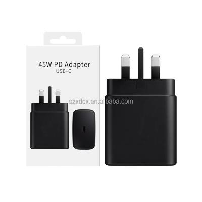 China High Speed Original Super Fast 45w US EU UK PD USB Type C Quick Charger Travel Adapter For Samsung TA845 Travel PD Fast Charging Charger for sale