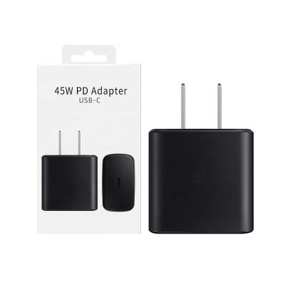 China High Speed Original 45W Super Fast Charger Pd Quick Charge Adapter Type C US/EU/UK For Samsung Galaxy S22 S20 Plus S20 Ultra Note 10 for sale